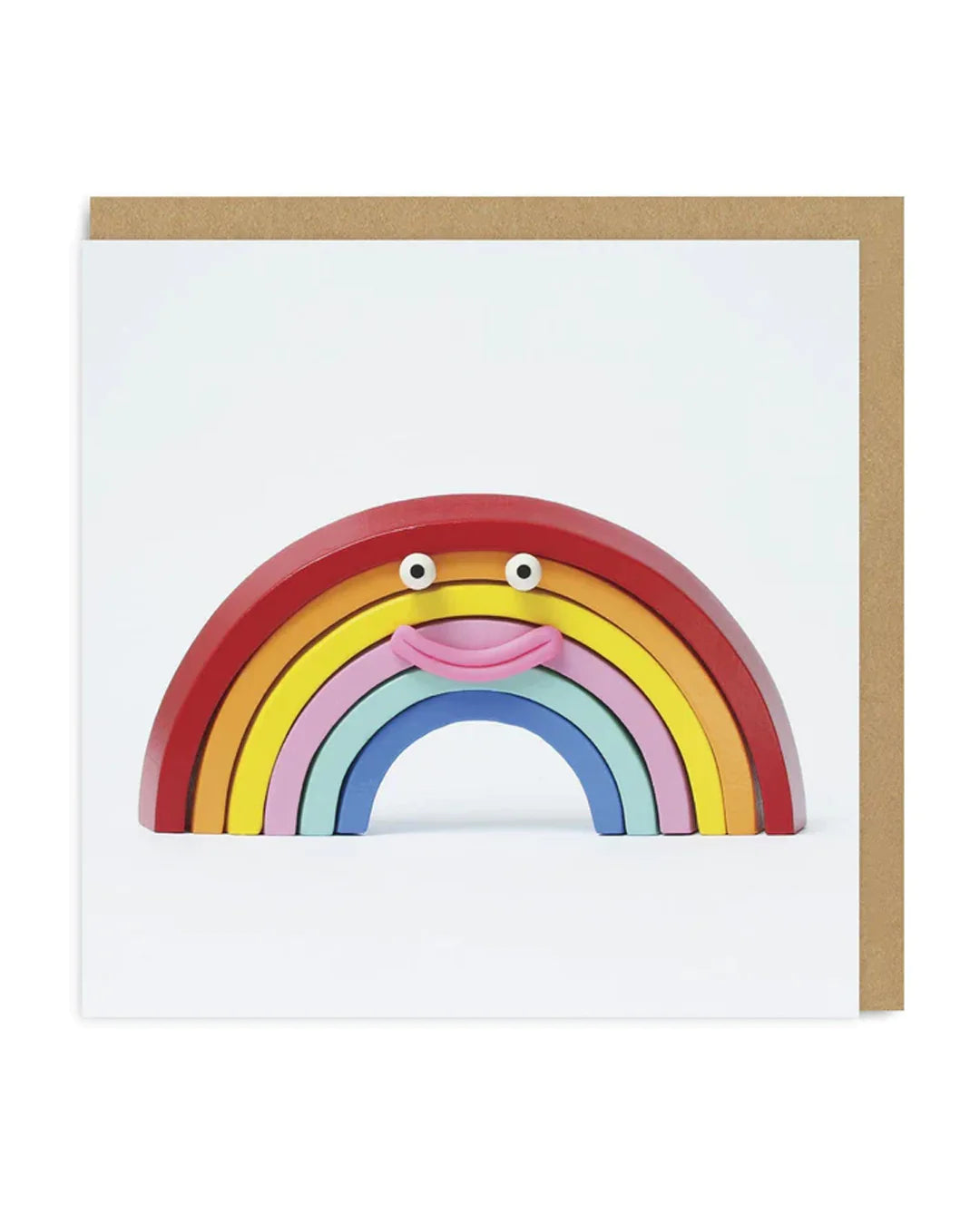 Rainbow Smiley Face Card