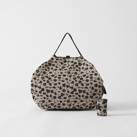 Shupatto Compact Reusable Bag Medium Asiago Paw Marks