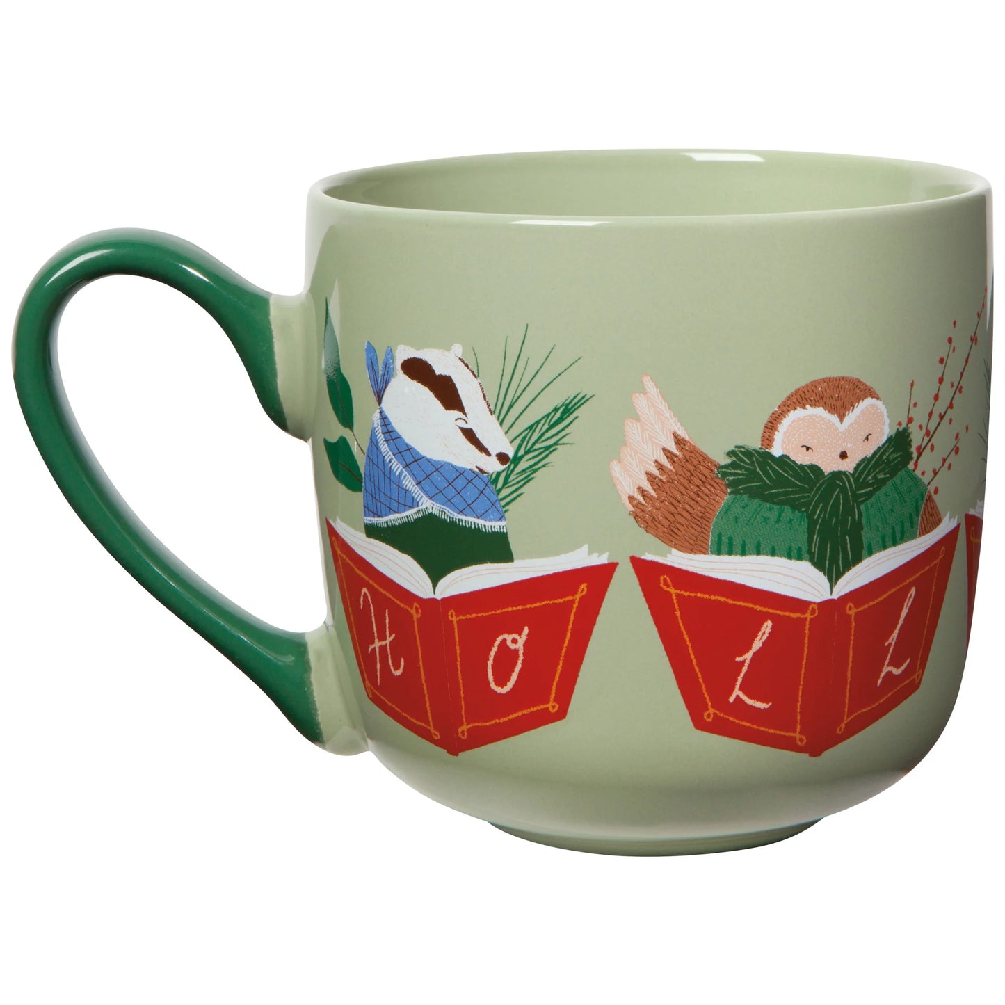 Woodland Carolers Tea Towel In A Mug