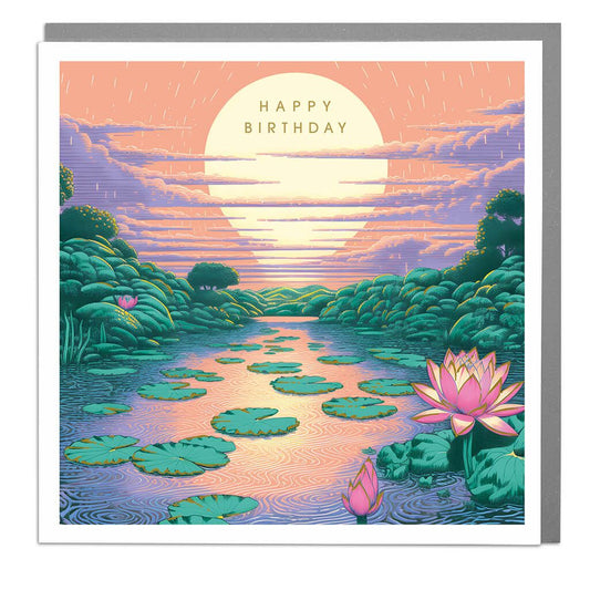 Happy Birthday, Lily Pond Card