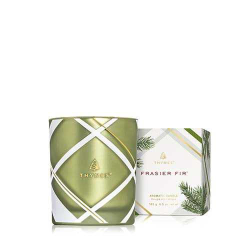 Frasier Fir Poured Candle, 6.5 oz Plaid