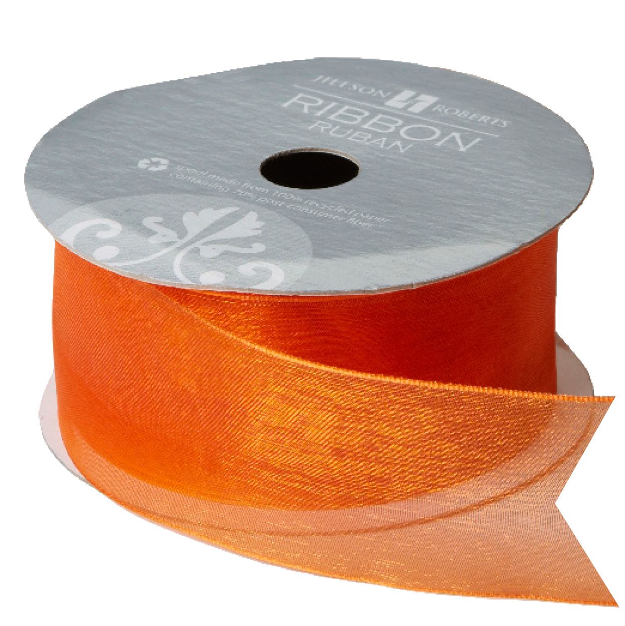 Solid Sheer Ribbon 1 1/2" Orange