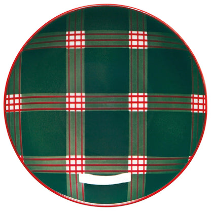 Plate Appetizer Set/4 Plaid