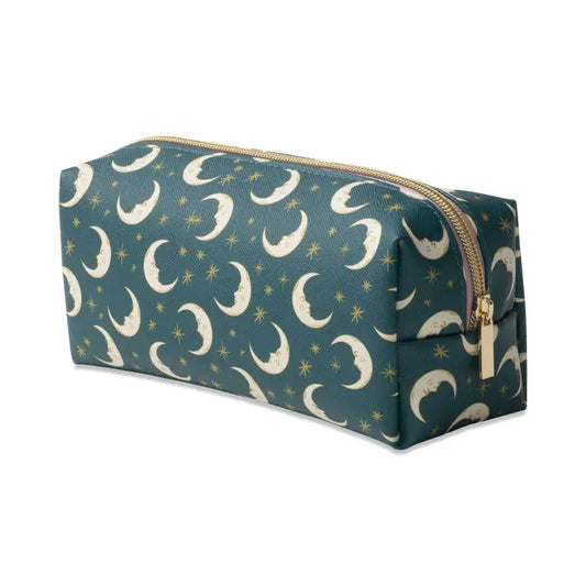 Vegan Leather Pouch Teal Moon