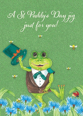 St Paddy's Frog Card