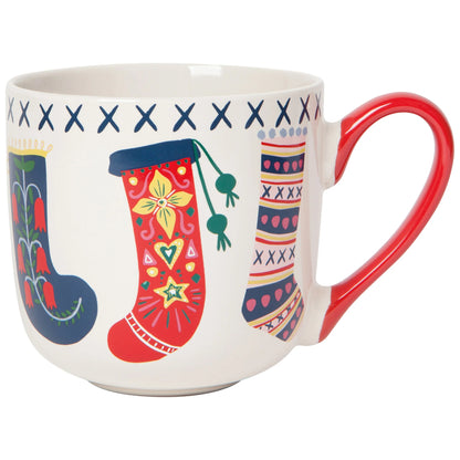 Winter Woolens Tea Towel In A Mug