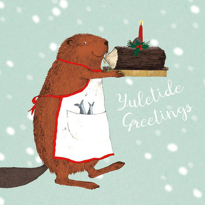 Beaver Yule Card