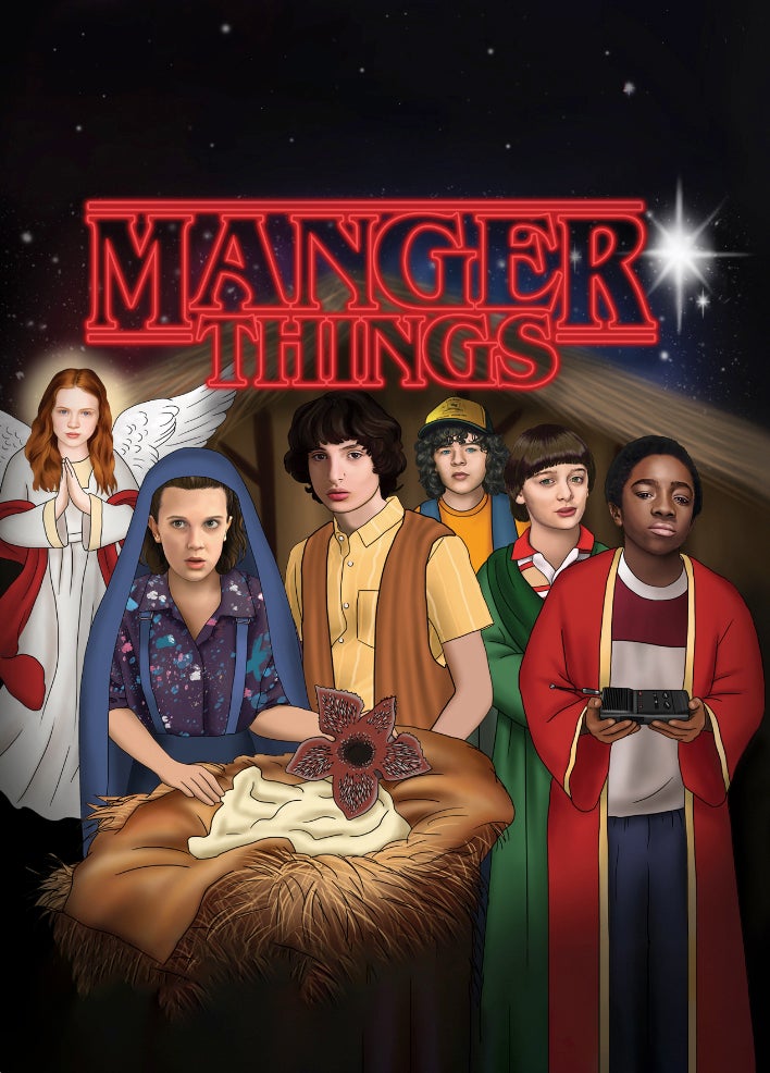 Manger Things Card