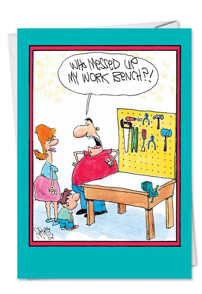 Work Bench Father's Day Card