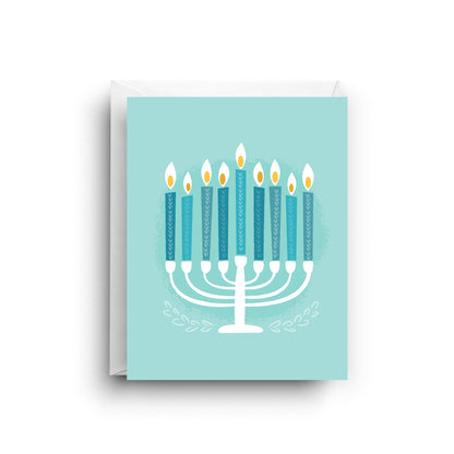 Hanukkah Menorah Card