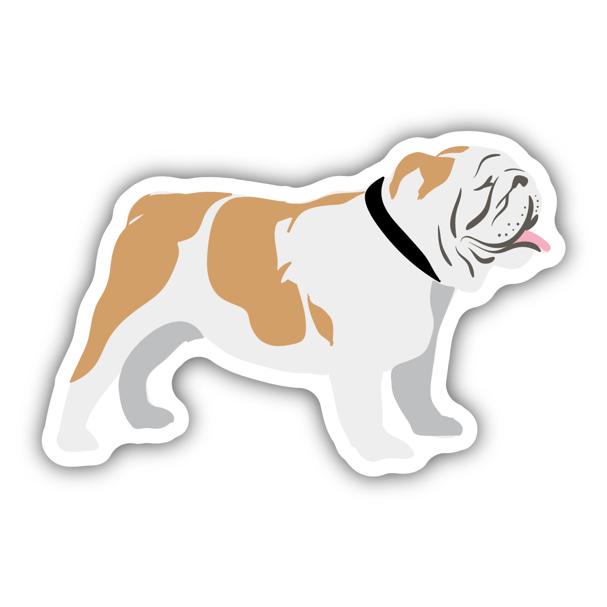 S118 Stickers Large Bulldog