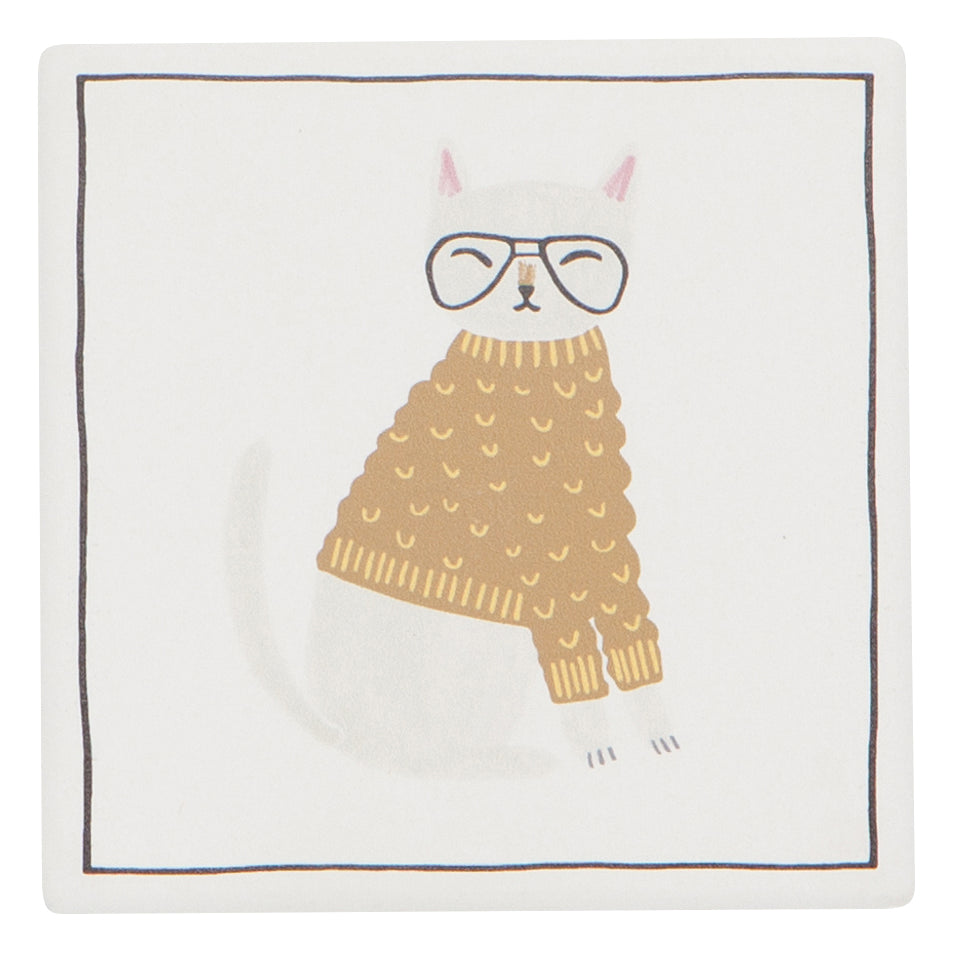 Coaster Soak Up Feline Fine