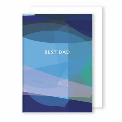 Best Dad Stained Glass Card