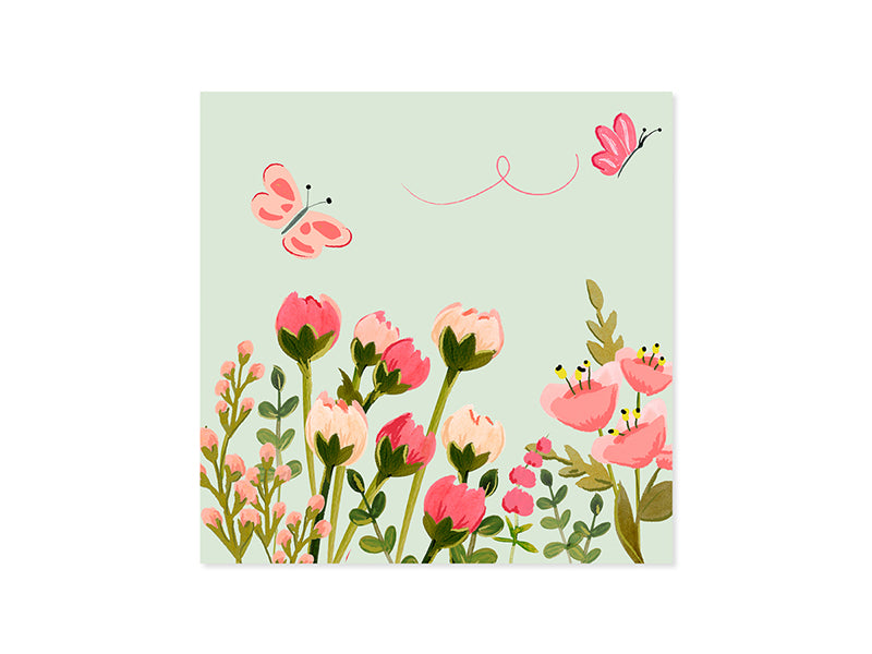 Pop-up Botanical Cat Card