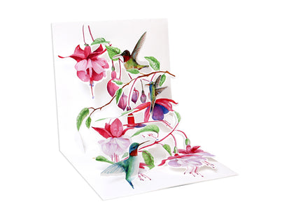 Pop-up Hummingbirds Card