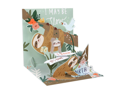 Pop-Up Sloth Birthday Card