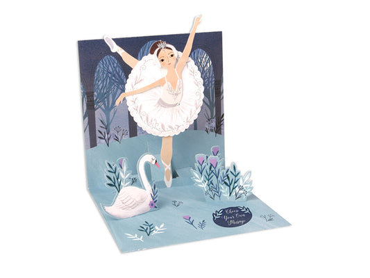 Pop-up Swan Lake Card