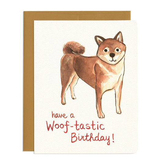 Shiba Inu Birthday Card