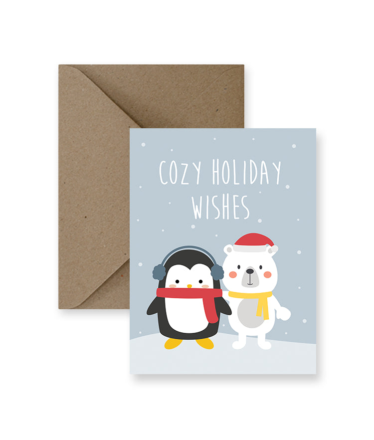 Cozy Holiday Wishes Greeting Card