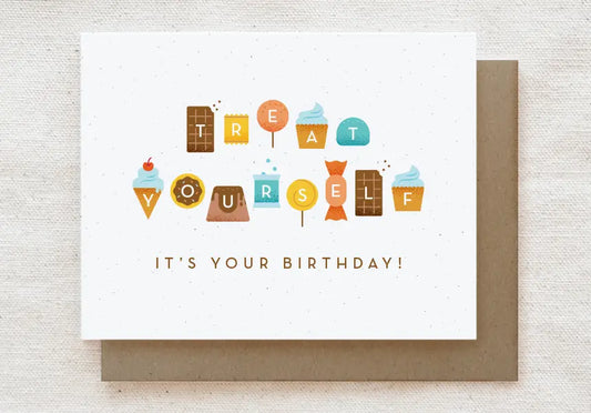 Treat Yourself Birthday Card