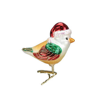 Santa Bird Ornament
