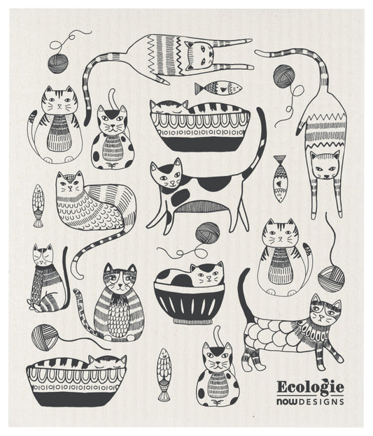 Swedish Dishcloth Purr Party