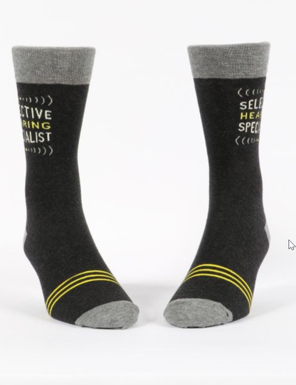 Men's Crew Socks Selective Hearing