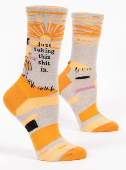 Women’s Crew Socks Taking This Sh*t In