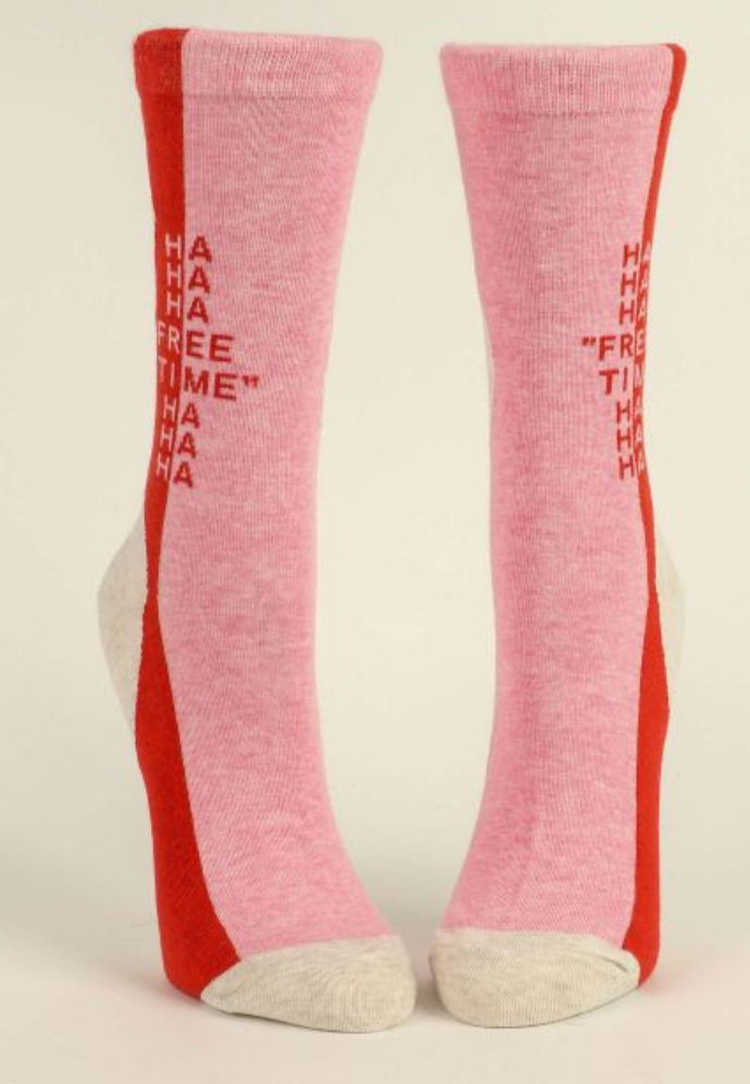 Women's Crew Socks Ha Ha Free Time