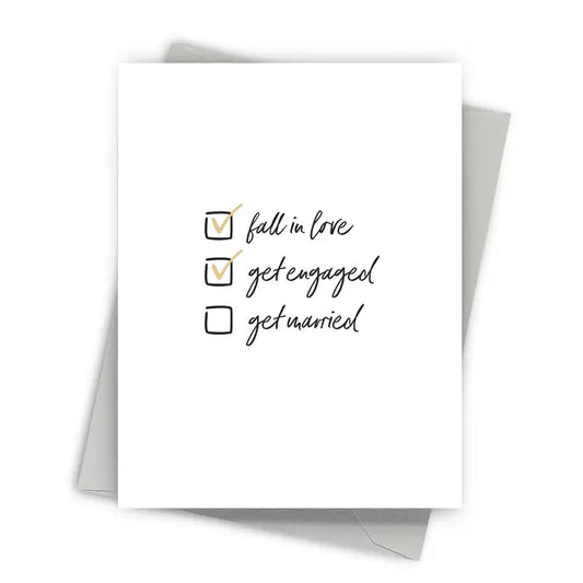 Love Checklists Wedding Cards