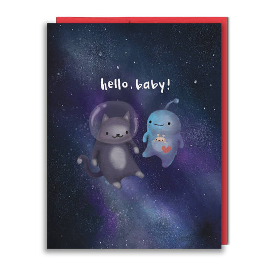 Galactic Baby Card