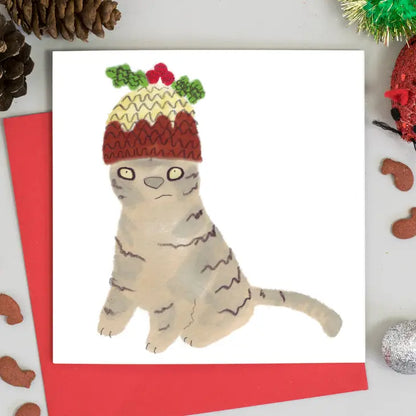 Cats in Christmas Hats 6 Assorted Christmas Cards