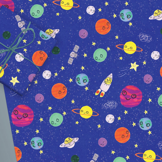 Cosmic Space Flat Sheet Wrap