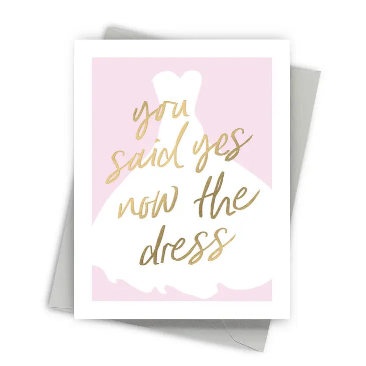 Yes Dress Wedding Cards