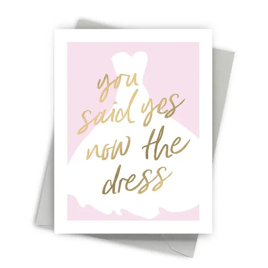 Yes Dress Wedding Cards