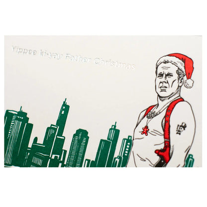 Father Christmas Die Hard Throwback Card