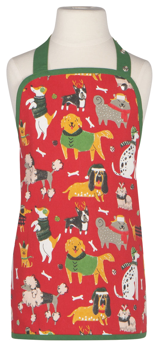 Kids Apron Yule Dogs