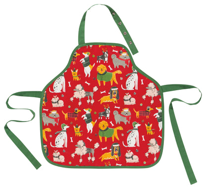 Kids Apron Yule Dogs