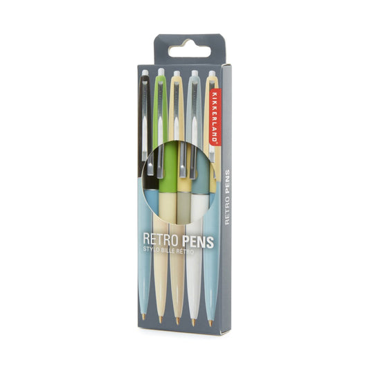 Retro Pen Set of 5