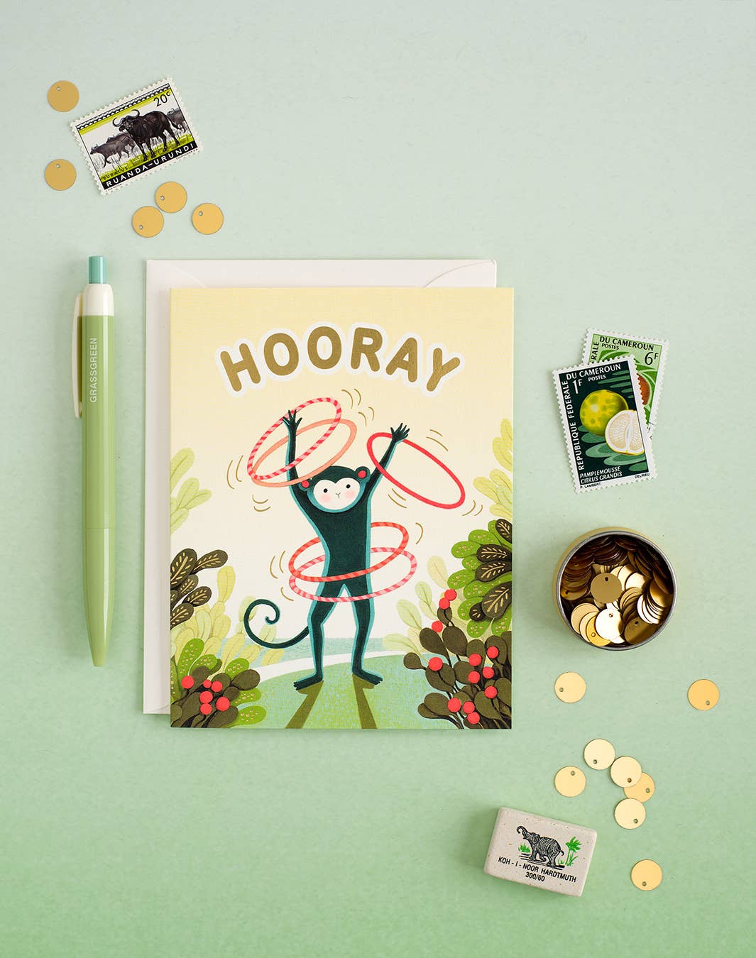 Monkey Hooray Card