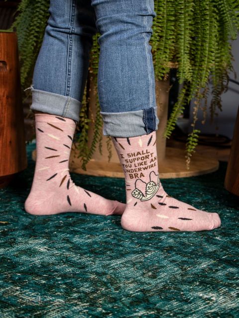 Women's Crew Underwire Bra Socks