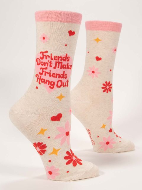 Women's Crew Friends Hang Out Socks