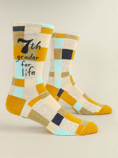 Men's Crew Socks 7th Grader For Life Socks