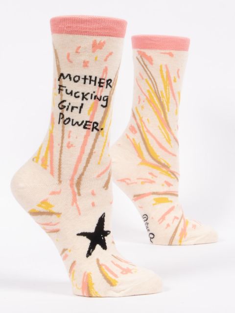 Women's Crew Socks Motherf*cking Girl Power