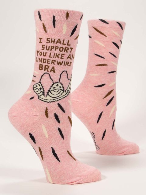 Women's Crew Underwire Bra Socks