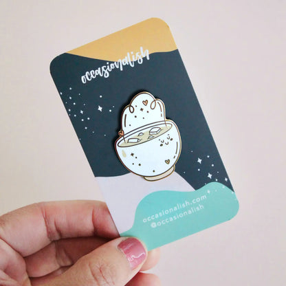 @122 Miso Soup Enamel Pin