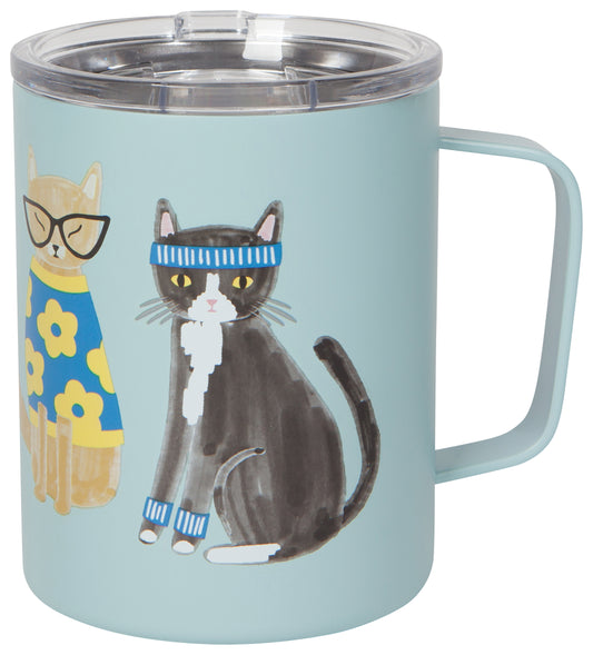 Feline Fine Meander Insulated Mug