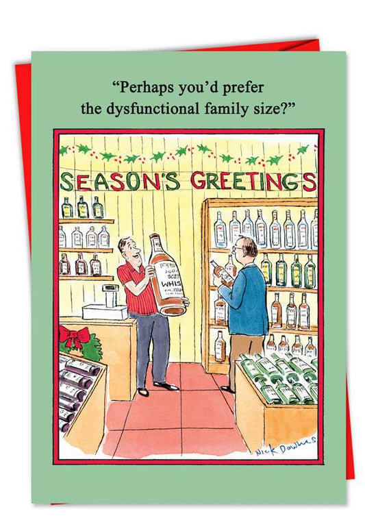 Dysfunctional Family Size XMAS Card