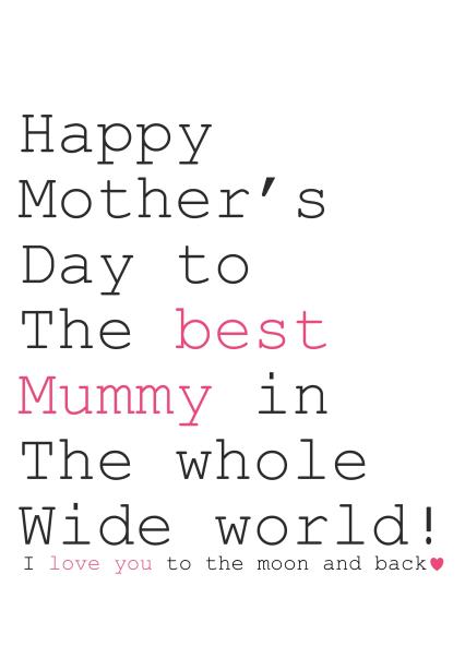 Always Sparkle Best Mummy Card