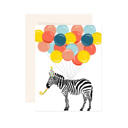 Zebra Birthday Card